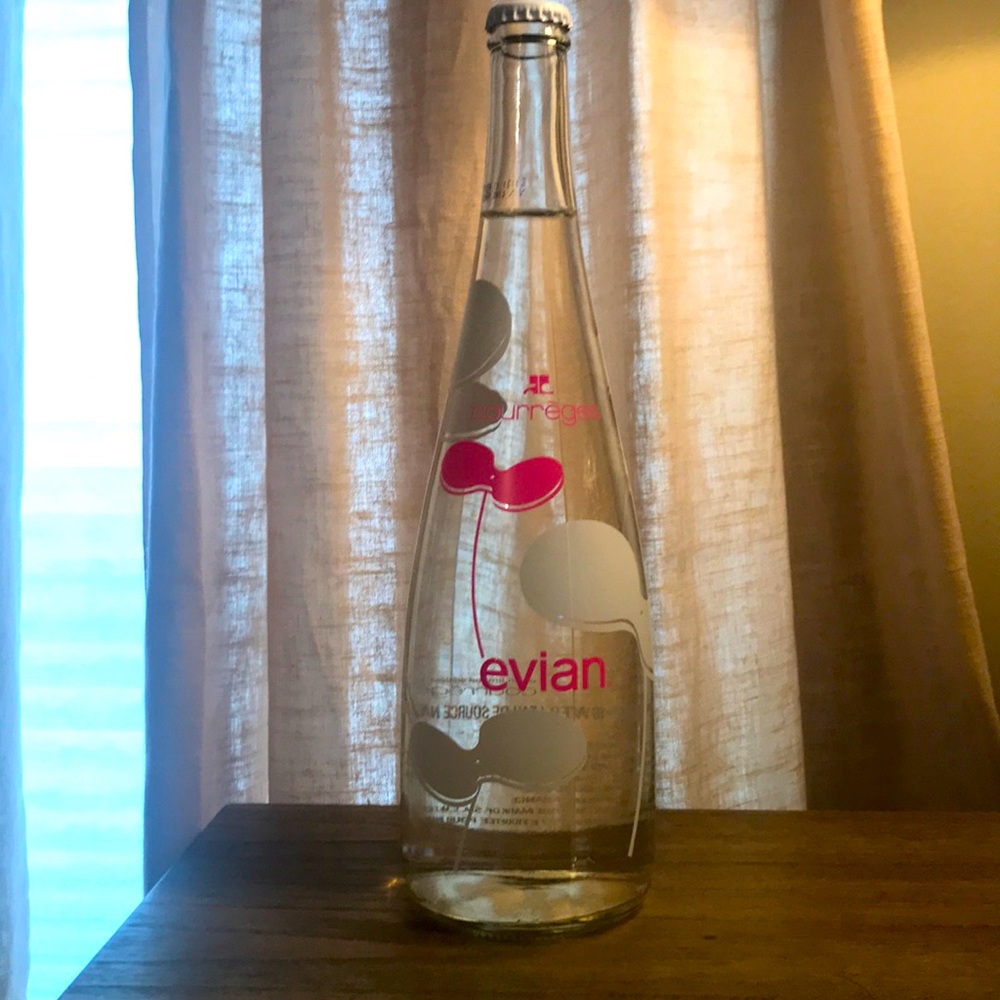 André Courrèges EVIAN Glass Collectible bottle ‘11